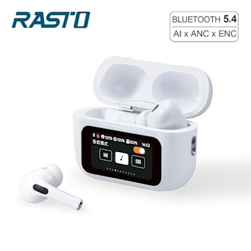 RASTO RS70 AI智能全觸控螢幕ANC+ENC主動降噪藍牙5.4耳機