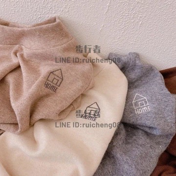 兒童打底衫秋冬男女童半高領保暖內搭上衣長袖T恤純棉打底衫【步行者戶外生活館】