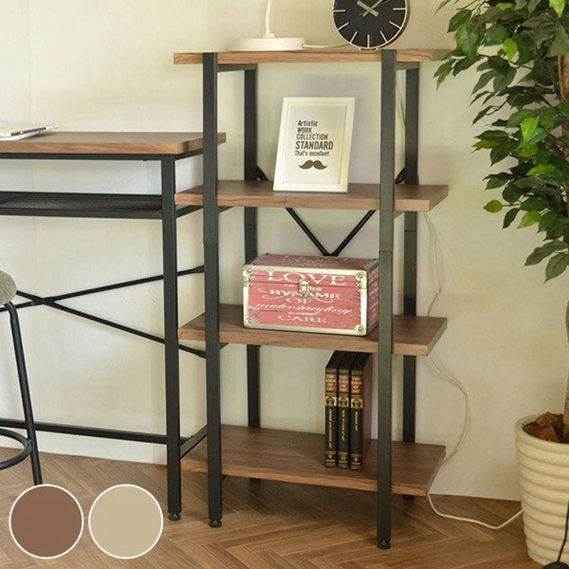 オープンラック 4段 ブルックリンスタイル Otis 約幅61cm ラック 収納棚 シェルフ 木製 収納 通販 Lineポイント最大get Lineショッピング