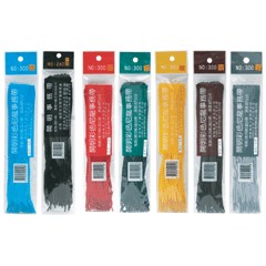 【史代新文具】開明 300 47cm 彩色軟性文書帶/事務帶 (25入/包) 頭有塑膠套