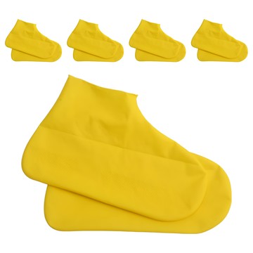 乳膠防水鞋套 L碼 黃色 一雙  5組