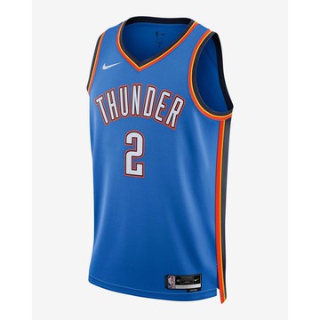【NIKE】OKC MNK DF SWGMN JSY ICN 22 男款 籃球背心 NBA 雷霆隊 藍色-DN2016403