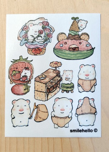 貼紙/和紙貼紙/手帳貼紙 小白熊