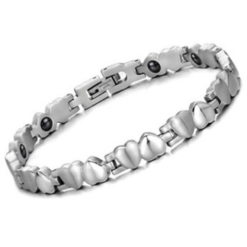 鈦鋼手鍊-歐美特別心心相印情人節生日禮物男配件73cp31【獨家進口】【米蘭精品】