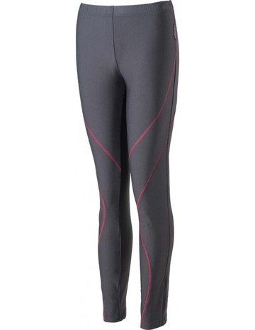 ├登山樂┤ 台灣EasyMain衣力美 女專業級排汗運動褲-黑灰 # RE18084-0800