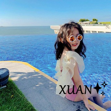Xuan♥兒童泳衣 兒童泳裝 女童泳衣 寶寶泳衣 小孩泳衣 幼兒泳衣 女童 小中童泳衣可愛寶寶泳衣兒童溫泉泳裝