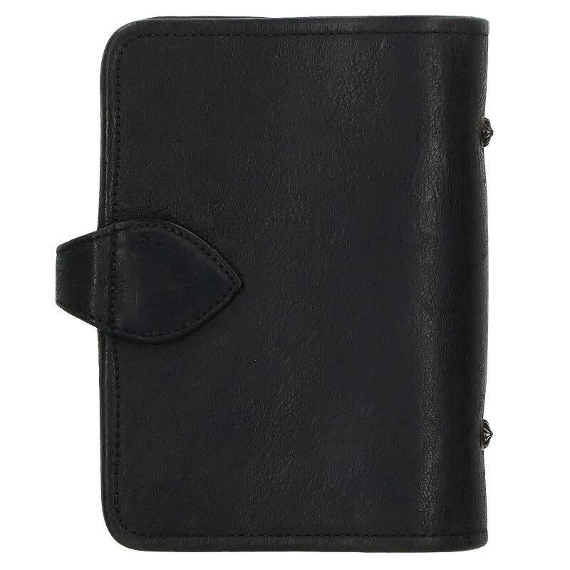 クロムハーツ Chrome Hearts AGENDA FRNT4CEMECROSS アジェンダ セメタリークロスパッチクロスボールボタン手帳カバー 中古 SJ02