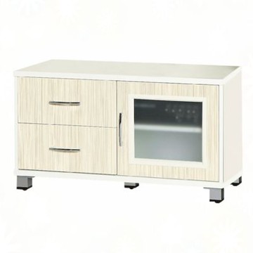 文創集-南亞塑鋼     宮本  南亞塑鋼3.1尺單開門二抽電視櫃/收納櫃-94.4x40.8x52.6cm免組