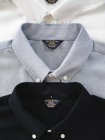 馬登工裝 日系復古oversize白色疊穿短袖襯衫寬松cityboy襯衣男潮