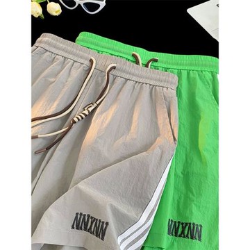 夏日多巴胺穿搭短褲男美式休閑運動褲夏季薄款速干五分褲男士中褲