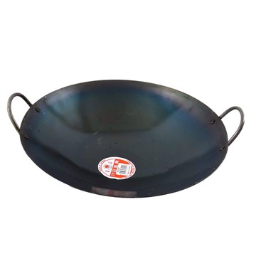 SRW 日旭牌 雙耳鐵鍋 尺5  44.5cm  鐵灰色  1個