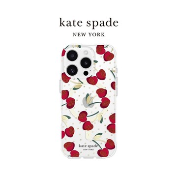 【kate spade】iPhone 16系列 MagSafe 精品手機殼 嬌豔櫻桃