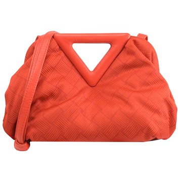 BOTTEGA VENETA 658638 THE POINT編織緹花兩用包.紅