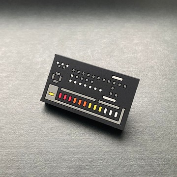 別針徽章 節奏機 橡膠別針徽章 01 Analog RhythmMachine 808