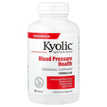 Kyolic, 陳蒜提取物™，血壓健康，配方 109，160 粒膠囊