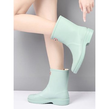 回力雨鞋女中筒雨靴加絨套鞋短筒成人防水鞋韓版時尚水靴防滑膠鞋