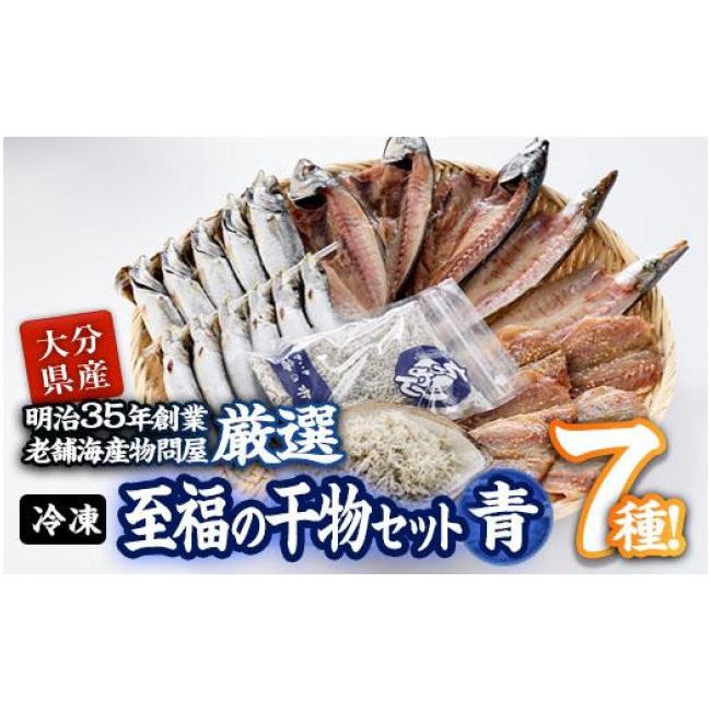 ふるさと納税 大分県 佐伯市 老舗海産物問屋 選りすぐり干物 セット 青 (7種)あじ 鯵 さば 鯖 みりん ちりめん 海鮮 魚 いわし セット 詰合せ 【佐伯…