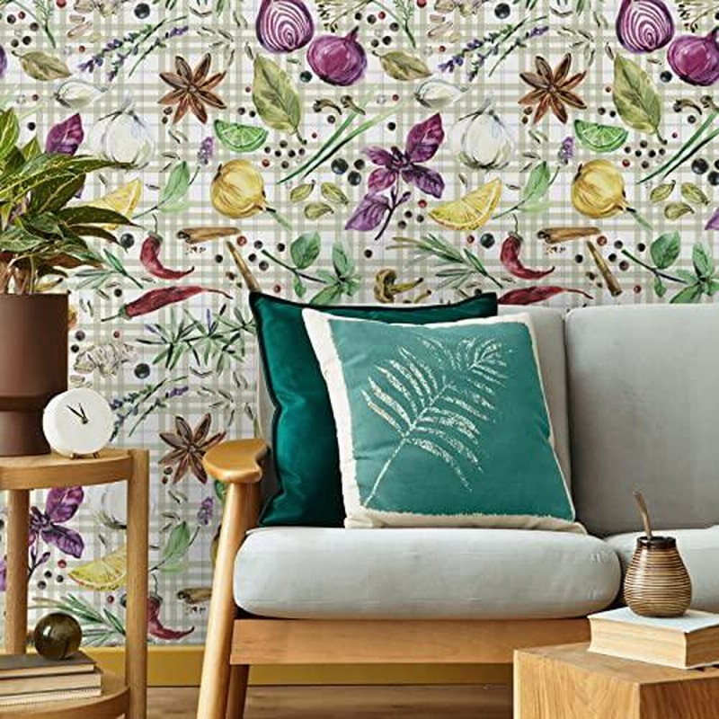 Varypaper はがせる 壁紙シール 花柄 リメイクシート 野菜柄 クロス インテリアシール ボタニカル 44 5cm 8m厚手 カッティングシート のり付き ふすま 壁紙 補修 通販 Lineポイント最大get Lineショッピング