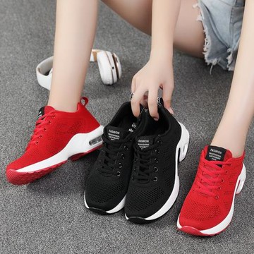 貝艾夢秋季女鞋輕便透氣學生跑步運動鞋軟底媽媽健步鞋平底旅游鞋