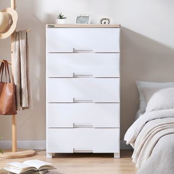 【AOTTO】58面寬木質頂板五層抽屜收納櫃