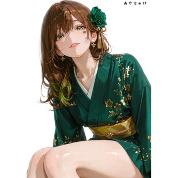 【12月新品】07-109-0029 人物貼紙 性感和服女孩