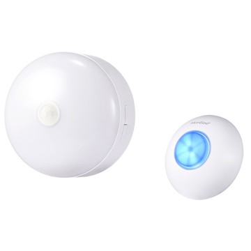 MoniSee 莫尼希 無線警報器 無線音樂門鈴 52種和弦音樂選擇 4段音量大小調整 LED亮度觸控調節  1組