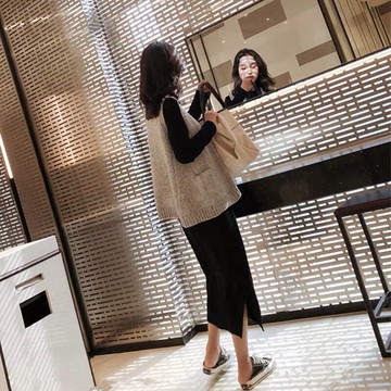 2021初春顯瘦早秋款高冷輕熟御姐風小香風馬甲兩件套裝女時尚休閑