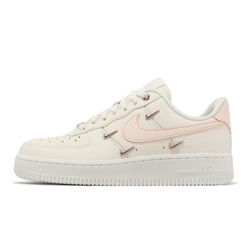 Nike 休閒鞋 Wmns Air Force 1 07 LX 玫瑰金 米白 粉紅 女鞋 炫雅 小勾