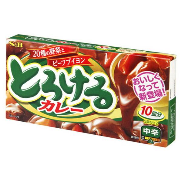 エスビー食品 SB エスビー とろけるカレー 中辛 180g ×10 メーカー直送