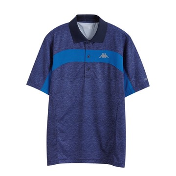 KAPPA義大利 型男吸濕排汗速乾 POLO衫 丈青麻花 義大利藍 A272-2097-3