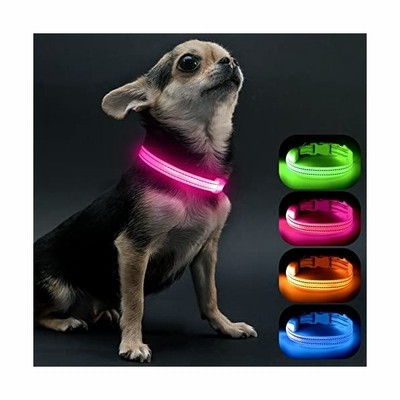 Visinite Led光る首輪 小型犬 散歩 ライト Usb充電式 子犬や猫に適した調節可能な長さ 軽量 暗い犬 首輪 光る300m先から目視可能 犬 ピンク 通販 Lineポイント最大get Lineショッピング