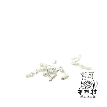 S925銀 2mm+隔朱 銀飾配飾雕刻精細銀飾品no.52