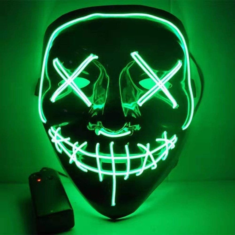 クリスマス ハロウィン 仮面 マスク コスプレ ホラーマスク ネオンマスク LED イルミネーション コスチューム 衣装 仮装 変装 光る仮面 お面  通販 LINEポイント最大0.5%GET | LINEショッピング