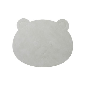 餐桌用品 【WUZ屋子】丹麥 LIND DNA NUPO HAPPY BEAR  餐墊-金屬灰