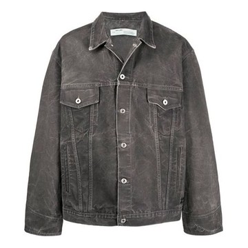 Men's Off-White SS21 Denim Jacket Ordinary Version Gray