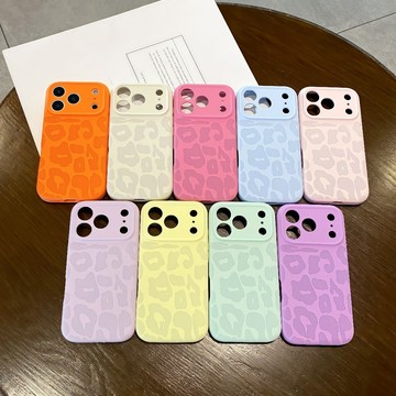 真液態硅膠手機殼適用iphone17蘋果17promax手機殼16pro帶相機按鍵手機殼 個性豹紋蘋果16全包保護套