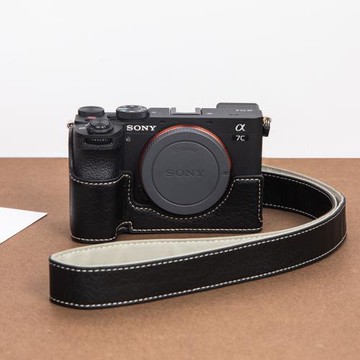 適用索尼a7c2r皮套相機包a7m4保護套A6400ZVE10二代相機套A6100