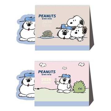 史努比SNOOPY OLAF 2026年 造型三角桌曆 36K(隨機出貨)