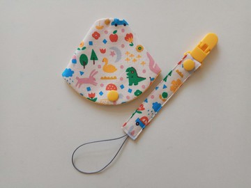 【5日內出貨】恐龍 小鴨 兔子 二合一奶嘴夾  奶嘴防塵套+奶嘴