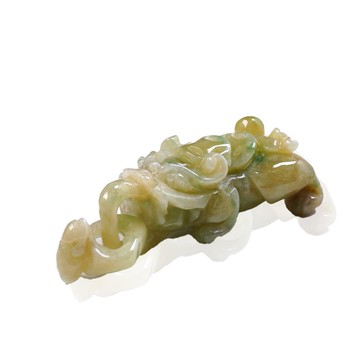 【招財神獸】三彩翡翠貔貅項鍊 | 天然緬甸玉翡翠A貨 | 送禮