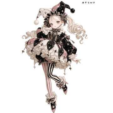 【6 月新品】07-133-0177 人物貼紙 馬戲團風格