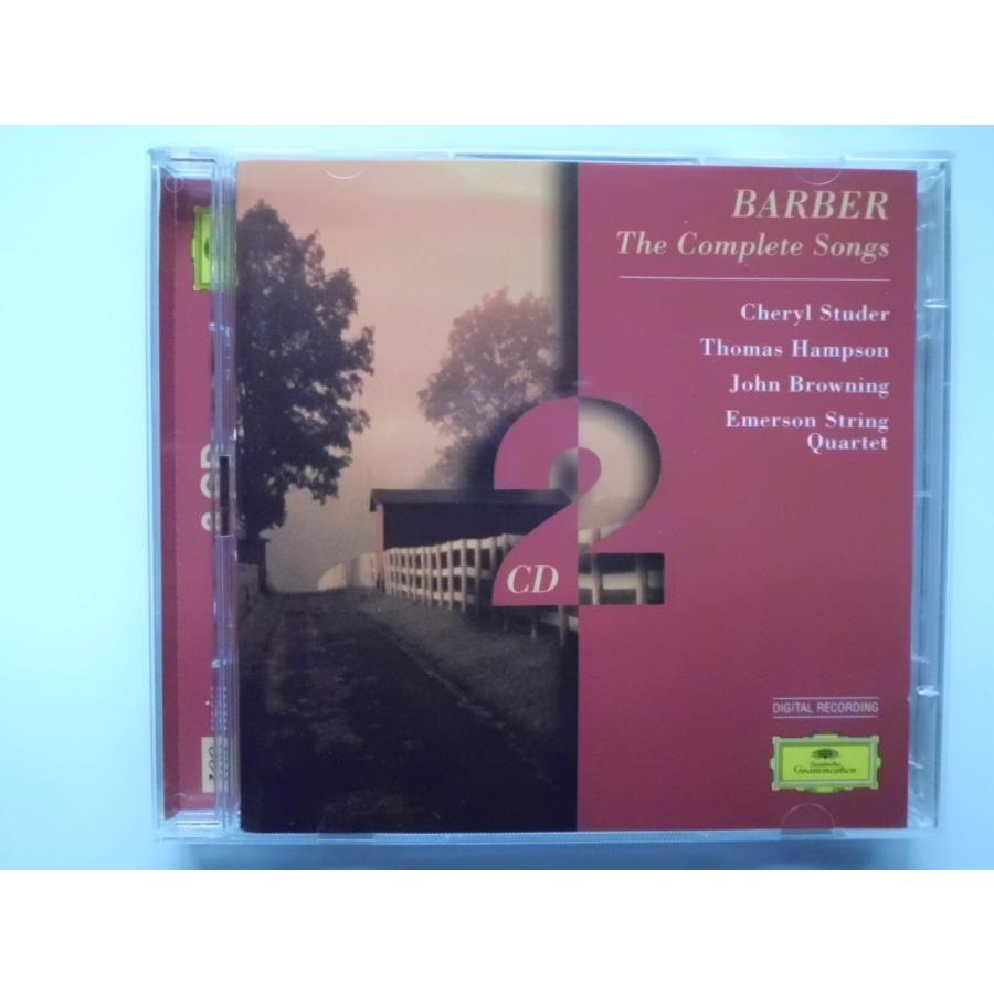 Barber   The Complete Songs   Studer, Hampson, Browning, etc. CDs    CD