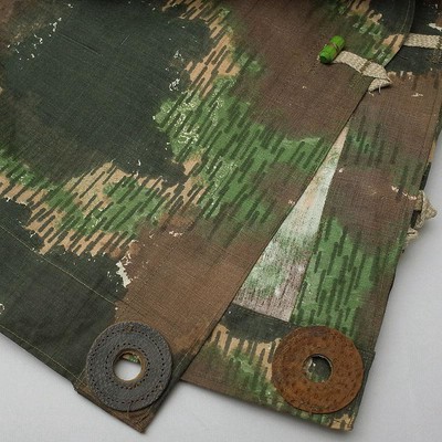 チェコ軍 50s テントシート クラウドカモ デッドストック キャンプ 
