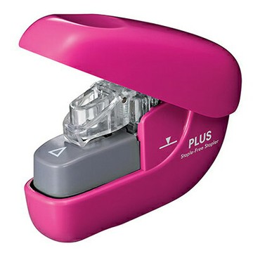 【文具通】PLUS プラス 普樂士 31-125 無針 釘書機 訂書機 粉 L5020201【APP滿額下單4%點數(單一帳號最高1000點)】7/31止
