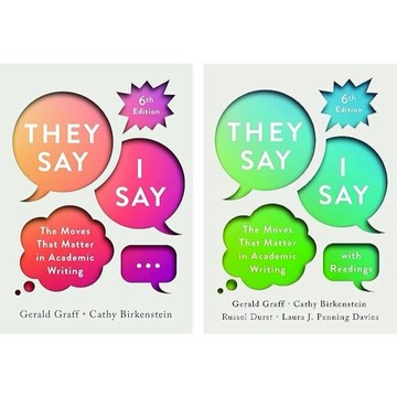 【華通書坊】They Say/I Say: The Moves That Matter in Academic Writing 6/E Graff 9781324070030/9781324070139