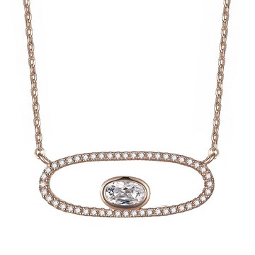 Evil Eye 鑲邊美鑽項鍊(共兩色)