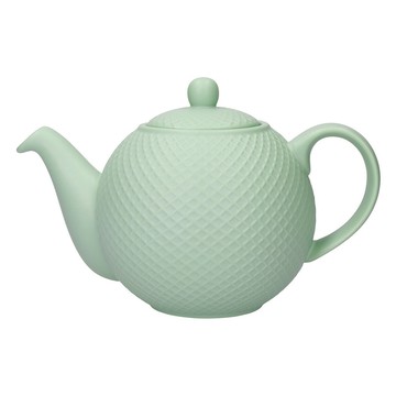 London Pottery 英國 Globe陶製茶壺(格紋綠900ml) / 泡茶 下午茶 茶具 可機洗 洗碗機可洗