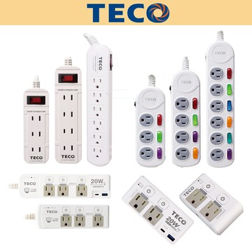【TECO東元】防火PC 高溫斷電 獨立開關 延長線 USB插座 最新台灣安規 4尺 6尺 9尺 12尺