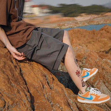 工裝短褲男士夏季薄款潮流ins潮牌學生寬鬆大碼休閒五分褲子外穿