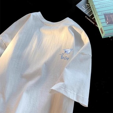 【台灣出貨】100%純棉 短袖t恤 衣服男 男短袖上衣  百搭T恤 潮牌T恤 個性上衣 情侶衣服 潮牌衣服 圓領 潮牌